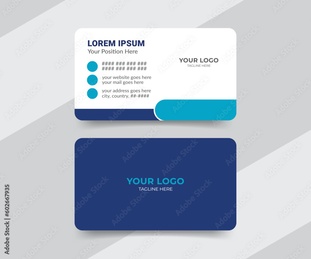 Modern medical healthcare visiting card design
