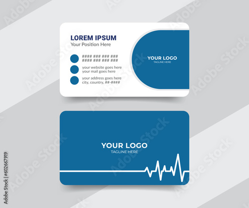 Modern medical healthcare visiting card design
