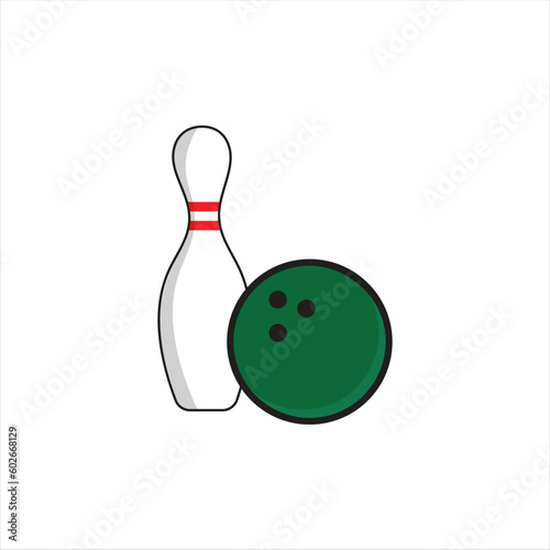 Bowling Game Concept Vector