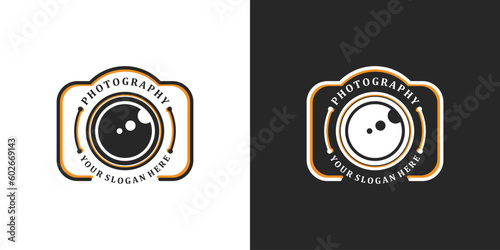 photography logo design with modern concept
