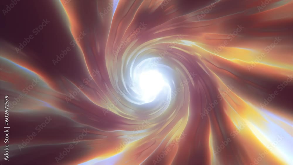 Abstract tunnel twisted swirl of cosmic hyperspace magical bright glowing futuristic hi-tech with blur and speed effect background