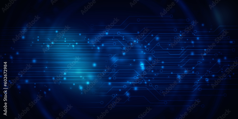 2d illustration Abstract futuristic electronic circuit technology background 2d illustration Abstract futuristic electronic circuit technology background