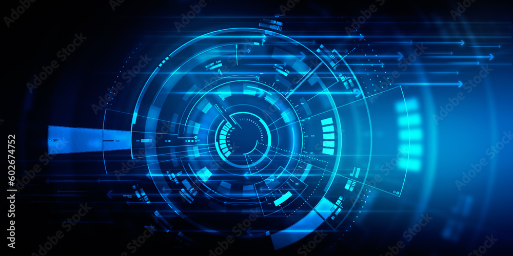 2d illustration Abstract futuristic electronic circuit technology background
2d illustration Abstract futuristic electronic circuit technology background