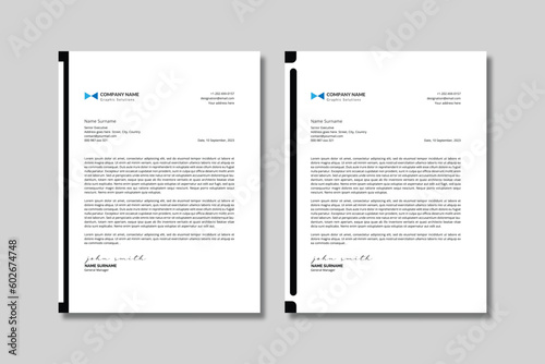 Simple Elegant Letterhead Template - 2 Variations