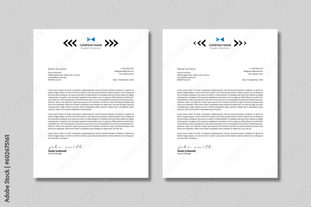 Simple Letterhead Template Simple Letterhead Template