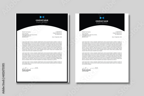 Abstract Modern Letterhead Template - 2 Variations