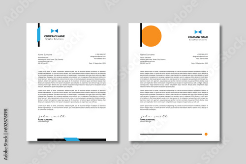 Modern Trending Letterhead Template - 2 Variations