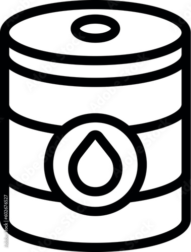 Oil barrel icon outline vector. Fuel gas. Energy industry