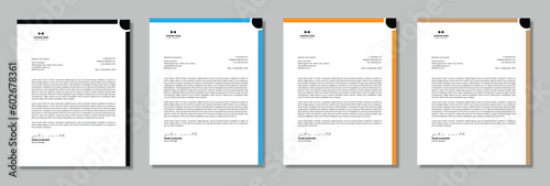 Modern Clean Letterhead Template