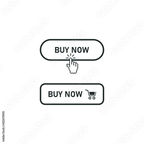 Buy now button for web design, Buy now rounded red sign. Modern collection for web site. Buy now icon push button black colour .order now promotion.Vector illustration.