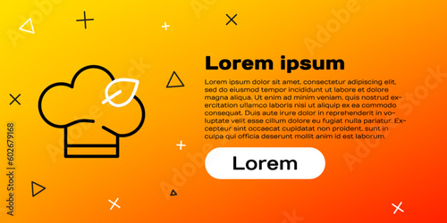 Line Vegan food diet icon isolated on yellow background. Organic, bio, eco symbol. Vegan, no meat, lactose free, healthy, fresh and nonviolent food. Colorful outline concept. Vector