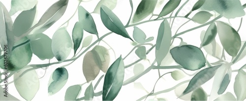 olive branch background. Generative AI