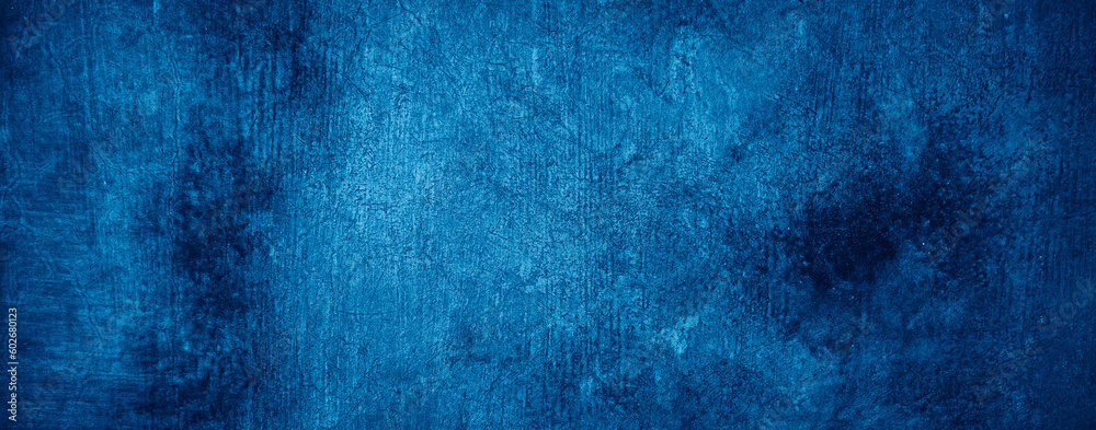 Fototapeta premium Abstract blue wall texture background