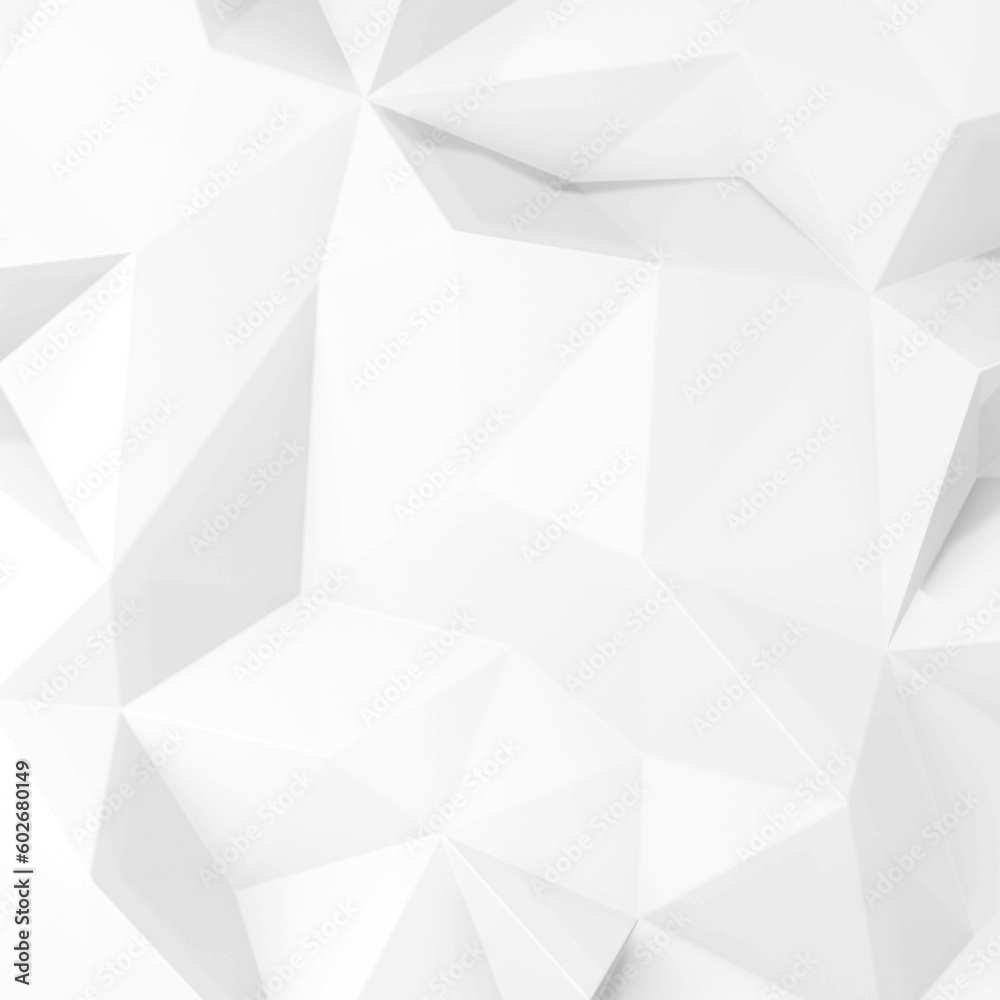 Abstract. Geometric polygon white background. 3d render. Abstract. Geometric polygon white background. 3d render.