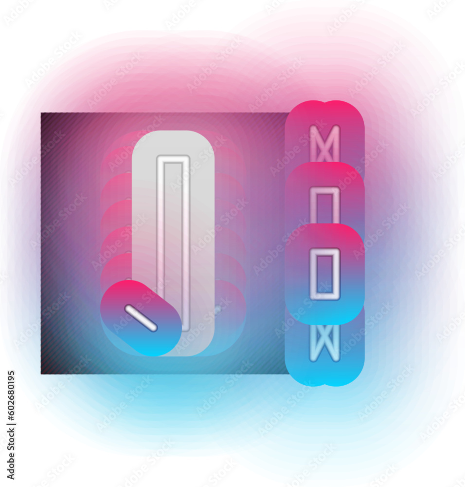 Glowing neon line Car tire wheel icon isolated on black background. Colorful outline concept. Vector Glowing neon line Car tire wheel icon isolated on black background. Colorful outline concept. Vector