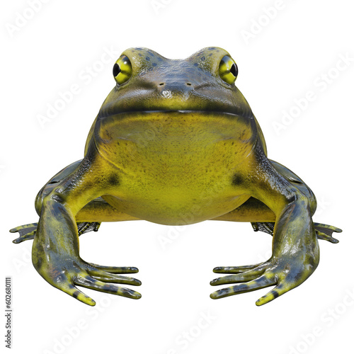 3d illustration of Goliath bullfrog