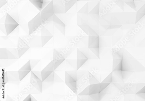 Abstract. Geometric polygon white background. 3d render. © lim_pix