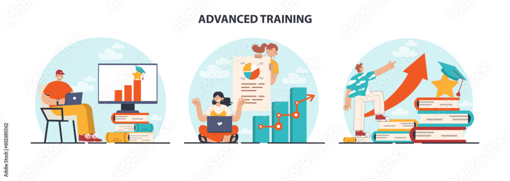 Advanced training set. Increasing of business or professional competences