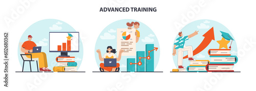 Advanced training set. Increasing of business or professional competences
