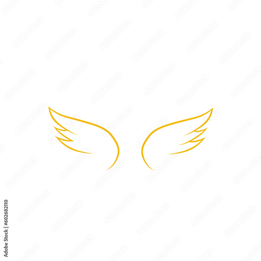 Golden wings vector Golden wings vector