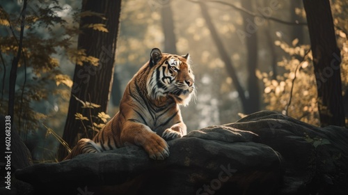 portrait of a tiger. Generative AI