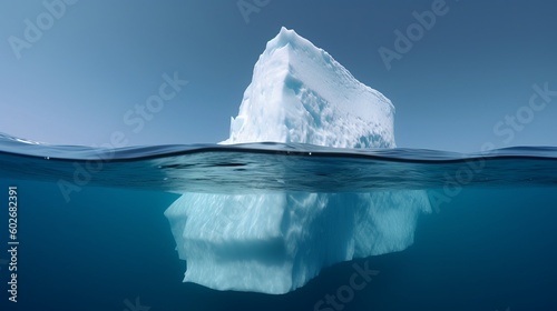 Tip of the Iceberg: Business Success Metaphor. Generative AI.