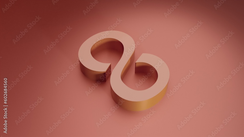 3D infinity sign 3D infinity sign