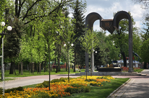 Monument to victims of Civil War in Russia. City Garden. Krasnodar. Russia