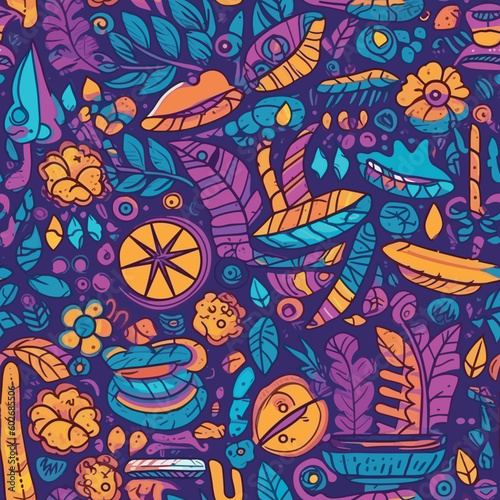 Seamless Colorful Marijuana Pattern.

Seamless pattern of marijuanas in colorful style. Add color to your digital project with our pattern!