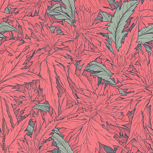 Seamless Colorful Marijuana Pattern.

Seamless pattern of marijuanas in colorful style. Add color to your digital project with our pattern!