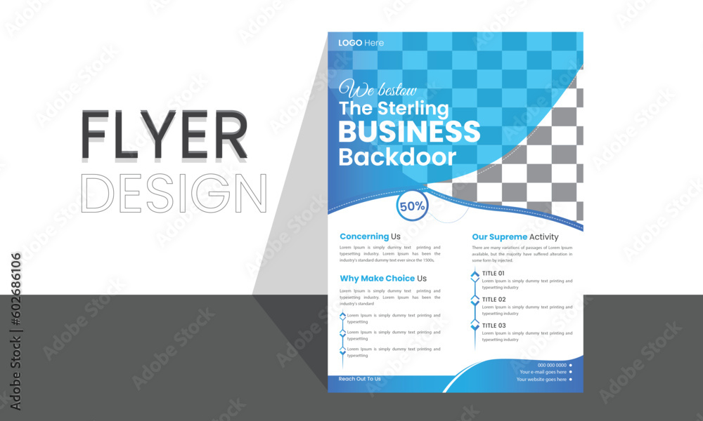 Vector flyer template corporate design business flyer A4 paper white background organic shapes. Vector flyer template corporate design business flyer A4 paper white background organic shapes.