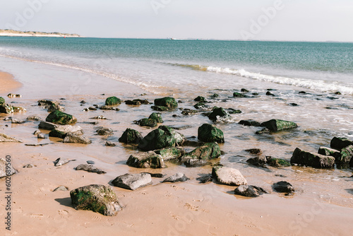 plage avec rocher 