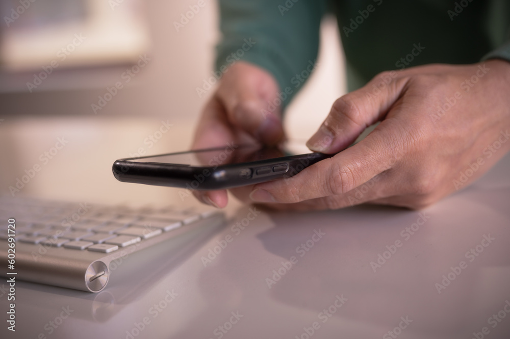 social media internet network connection concept, man hand holding texting message on screen mobile chatting, search internet information.technology contact communication connecting people concept social media internet network connection concept, man hand holding texting message on screen mobile chatting, search internet information.technology contact communication connecting people concept