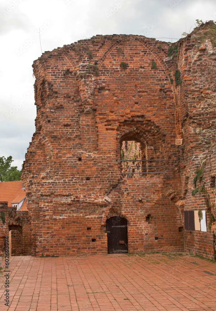 Ruins of teutonic castle in Torun.  Poland