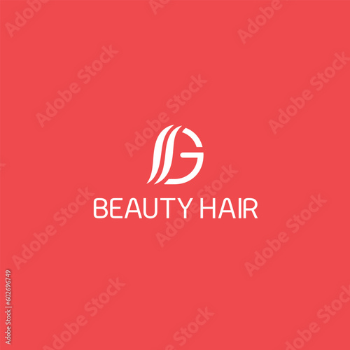luxury woman hair salon logo design (ID: 602696749)