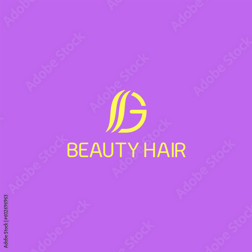 luxury woman hair salon logo design (ID: 602696963)
