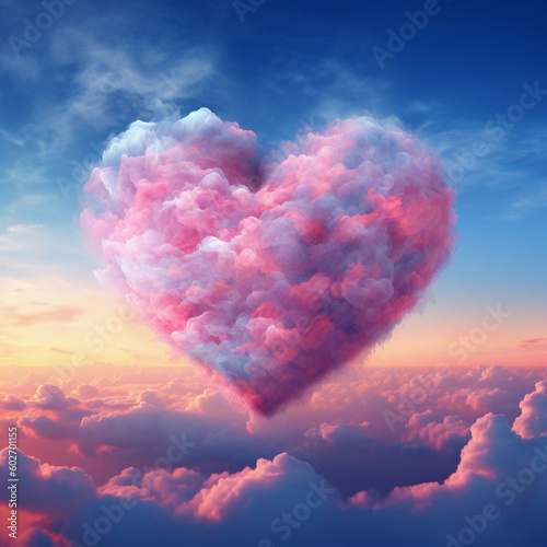 heart shaped cloud