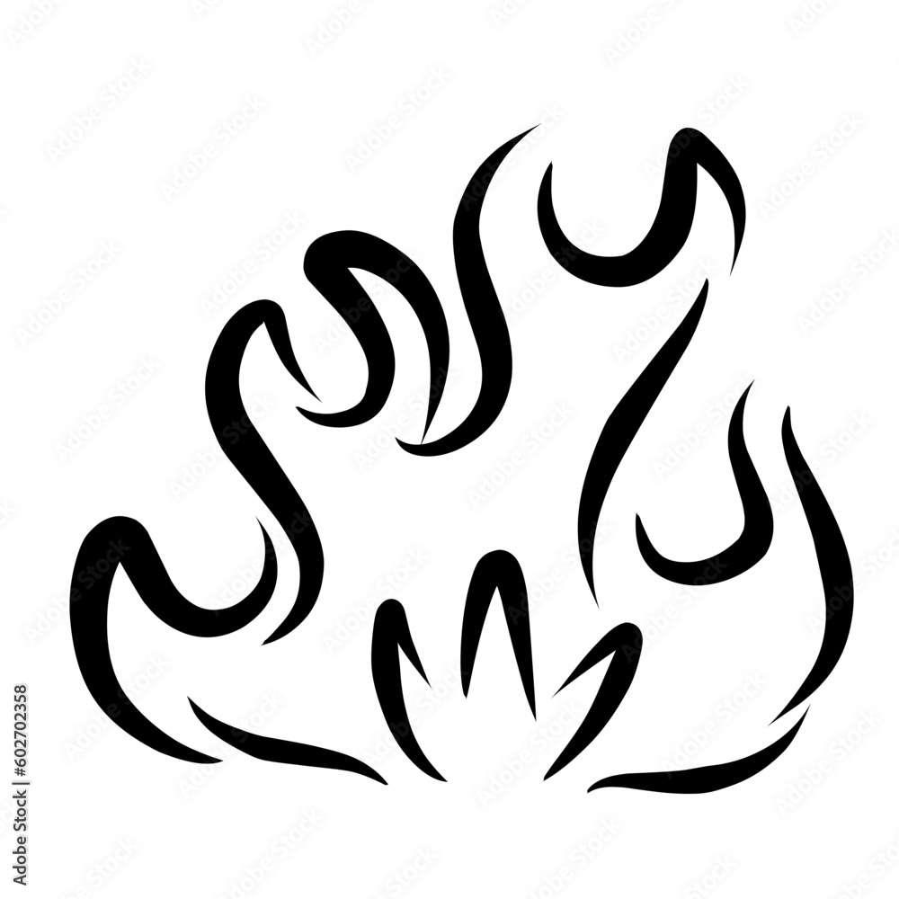 Fire line icon Fire line icon