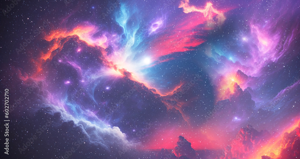 Abstract fantasy deep space . Galaxy, cosmos background.