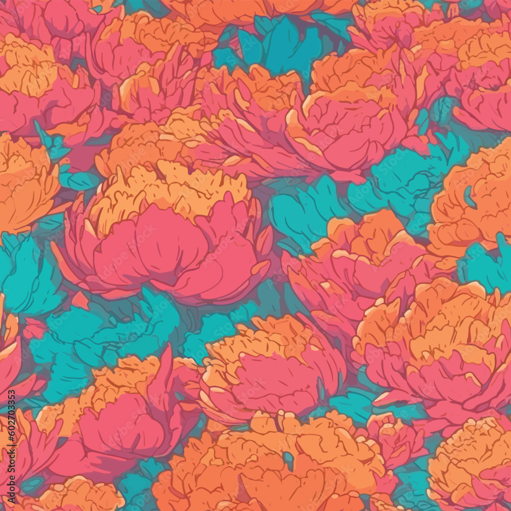 Seamless Colorful Peony Pattern.
Seamless pattern of peonys in colorful style. Add color to your digital project with our pattern! Seamless Colorful Peony Pattern.
Seamless pattern of peonys in colorful style. Add color to your digital project with our pattern!