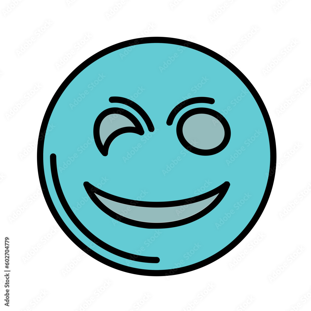 Winking Face Icon Design