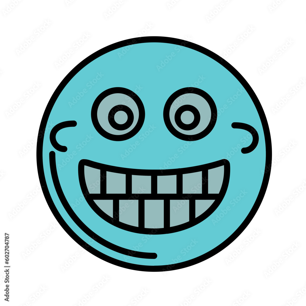 Obraz premium Rolling on the Floor Laughing Icon Design