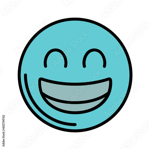 Beaming Face with Smiling Eyes Icon Design