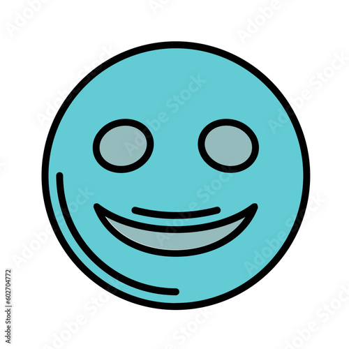 Slightly Smiling Face Icon Design