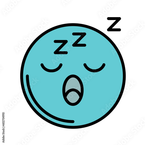 Sleepy Face Icon Design