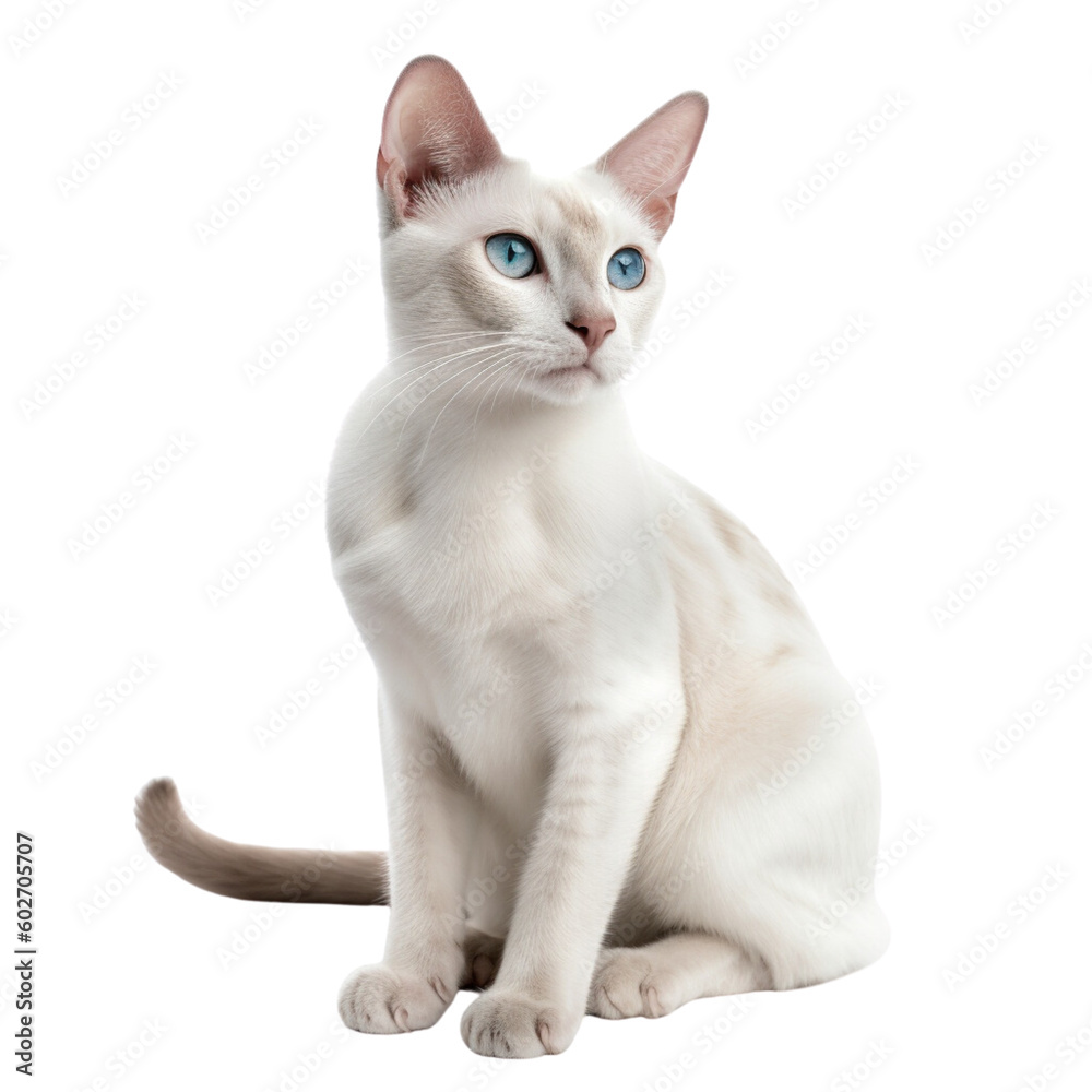 shorthair cat transparent background, generative AI