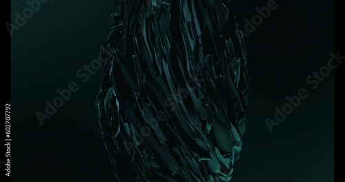 Abstract Liquid Waves Flowing Motion Background. Fluid Mercury Metal liquid flowing. 3D Abstract Animated Background. Liquid Water surface waving slow motion