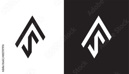 the latter logo "AZ" "ZA" "SA" "AS" with a triangle combination