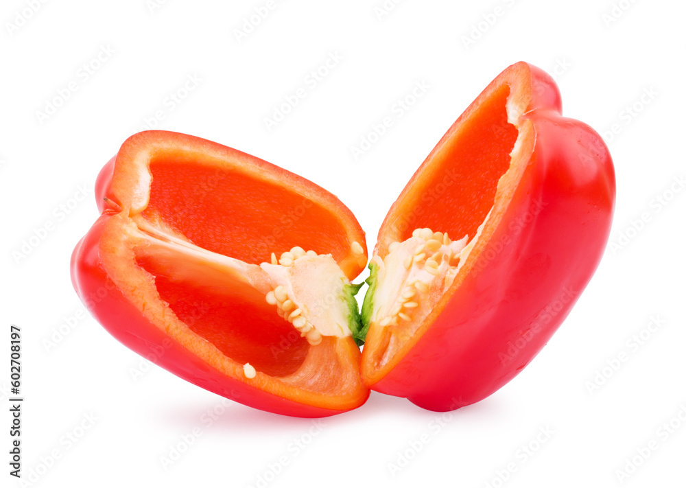Red pepper isolated on white background Red pepper isolated on white background