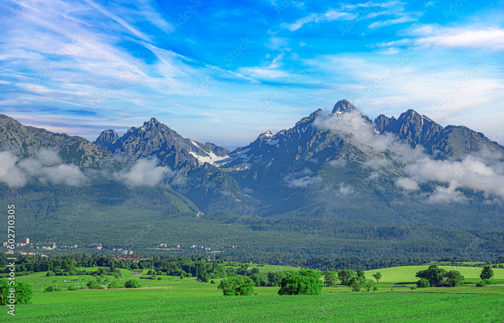 High Tatras in Slovak Republic. Rocky Mountains in High Tatras. Europe.